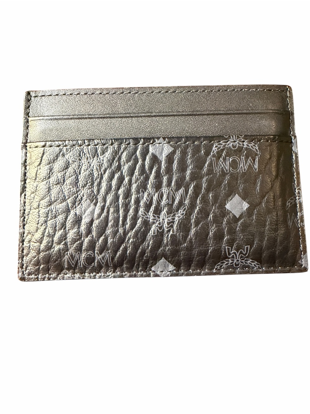 MCM Black Leather Card Holder
